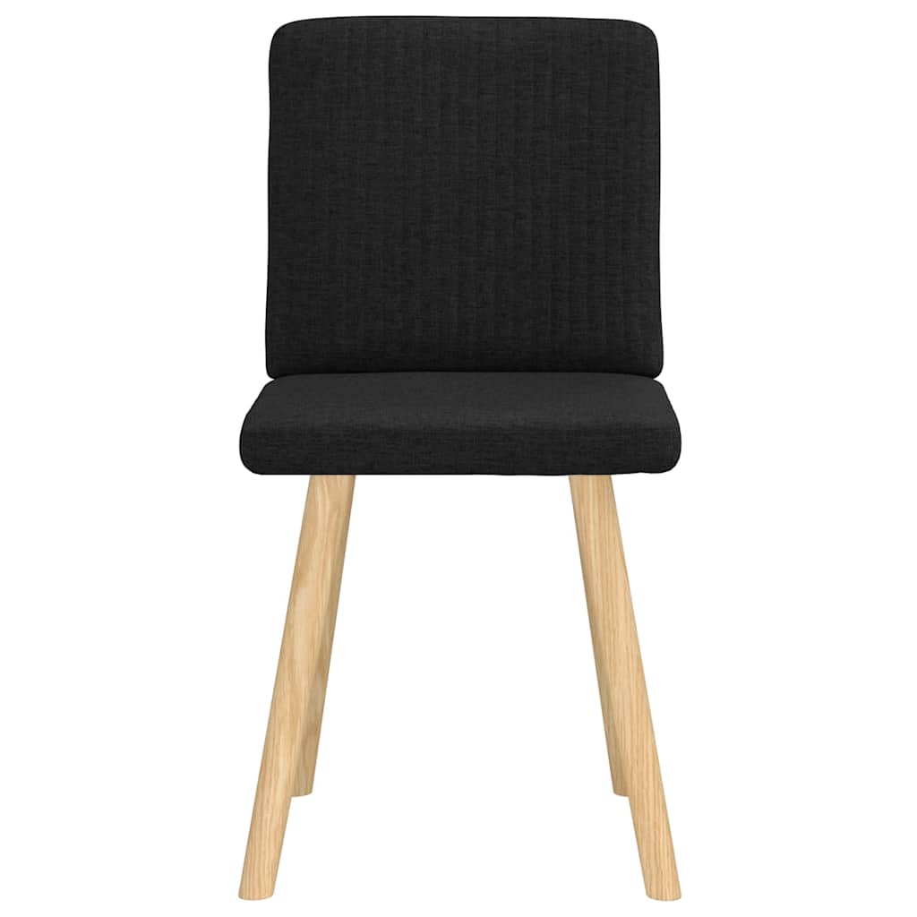 Esszimmerstühle 2 Stk. Schwarz Stoff