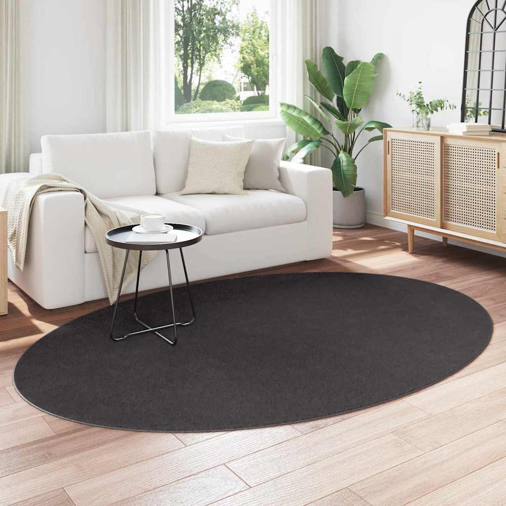 Teppich HUARTE Anthrazit 160 x 230 cm Polyester