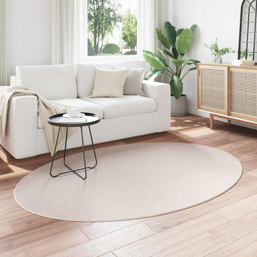 Teppich HUARTE Sand 140 x 200 cm Polyester