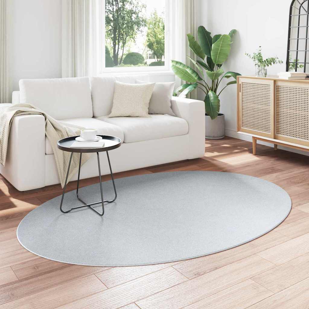 Teppich HUARTE Grau 140 x 200 cm Polyester