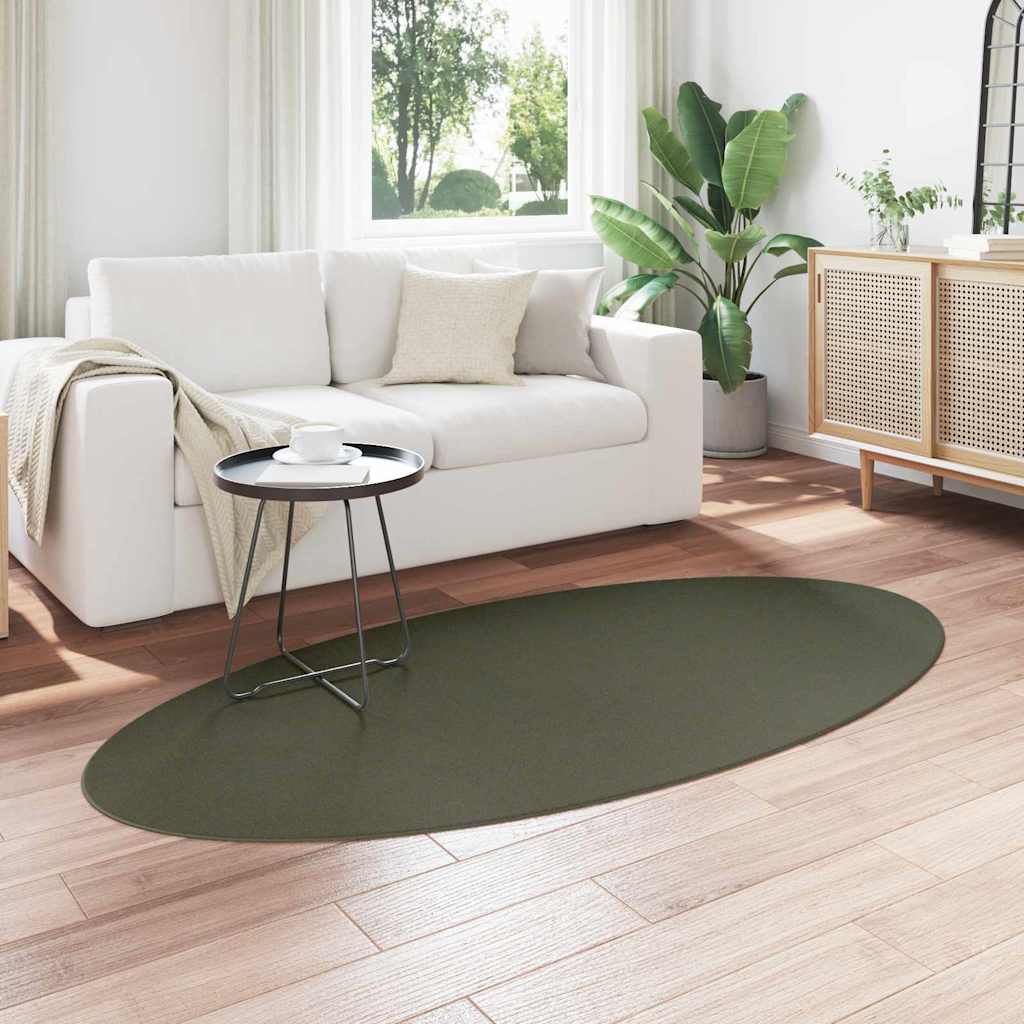 Teppich HUARTE Waldgrün 100 x 200 cm Polyester