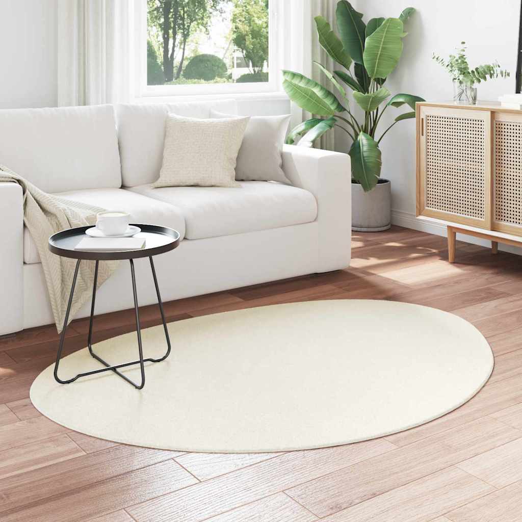 Teppich HUARTE Creme 100 x 200 cm Polyester