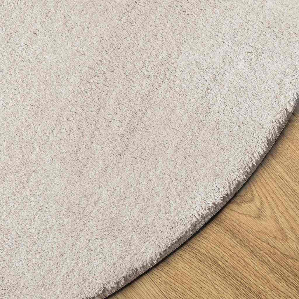 Teppich HUARTE Sand 140 x 200 cm Polyester