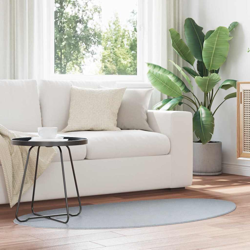 Teppich HUARTE Grau 80 x 150 cm Polyester