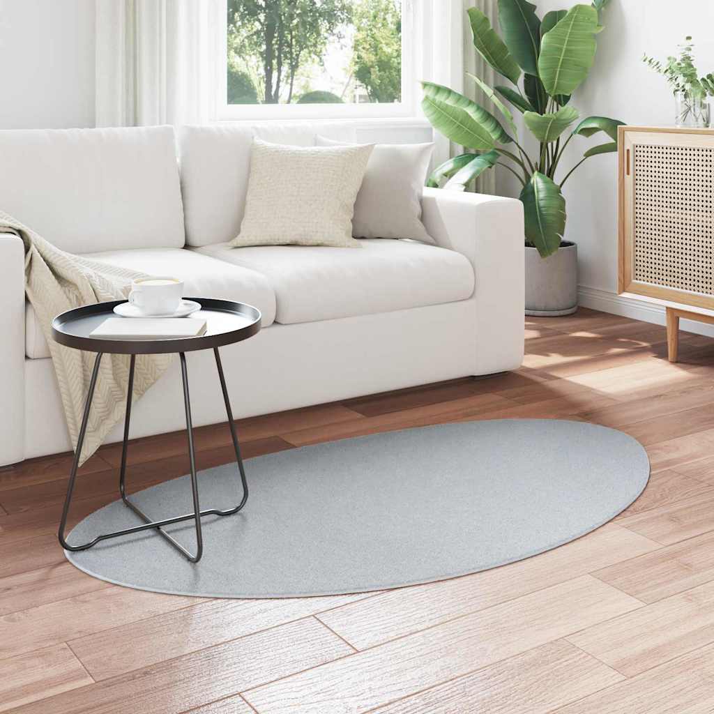 Teppich HUARTE Grau 80 x 150 cm Polyester