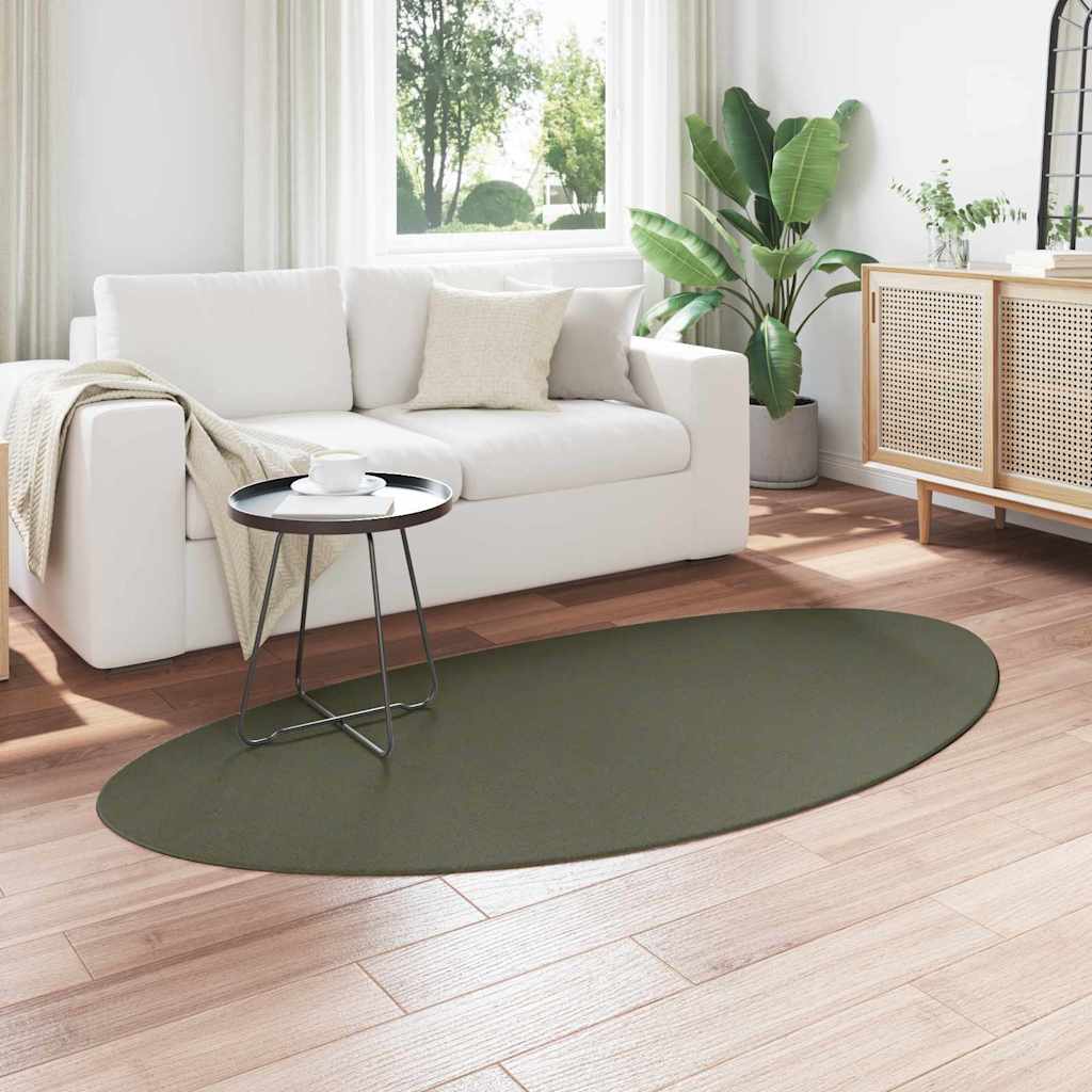 Teppich HUARTE Waldgrün 100 x 200 cm Polyester
