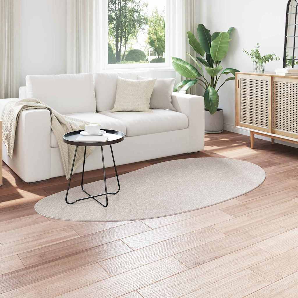 Teppich Sand 100 x 200 cm Polyester