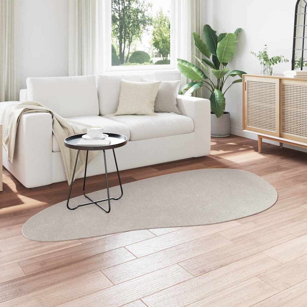 Teppich HUARTE Sand 100 x 200 cm Polyester