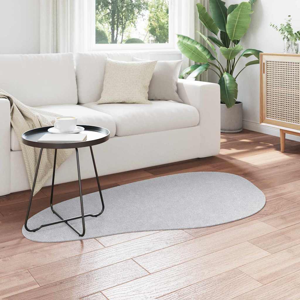 Teppich HUARTE Grau 80 x 150 cm Polyester