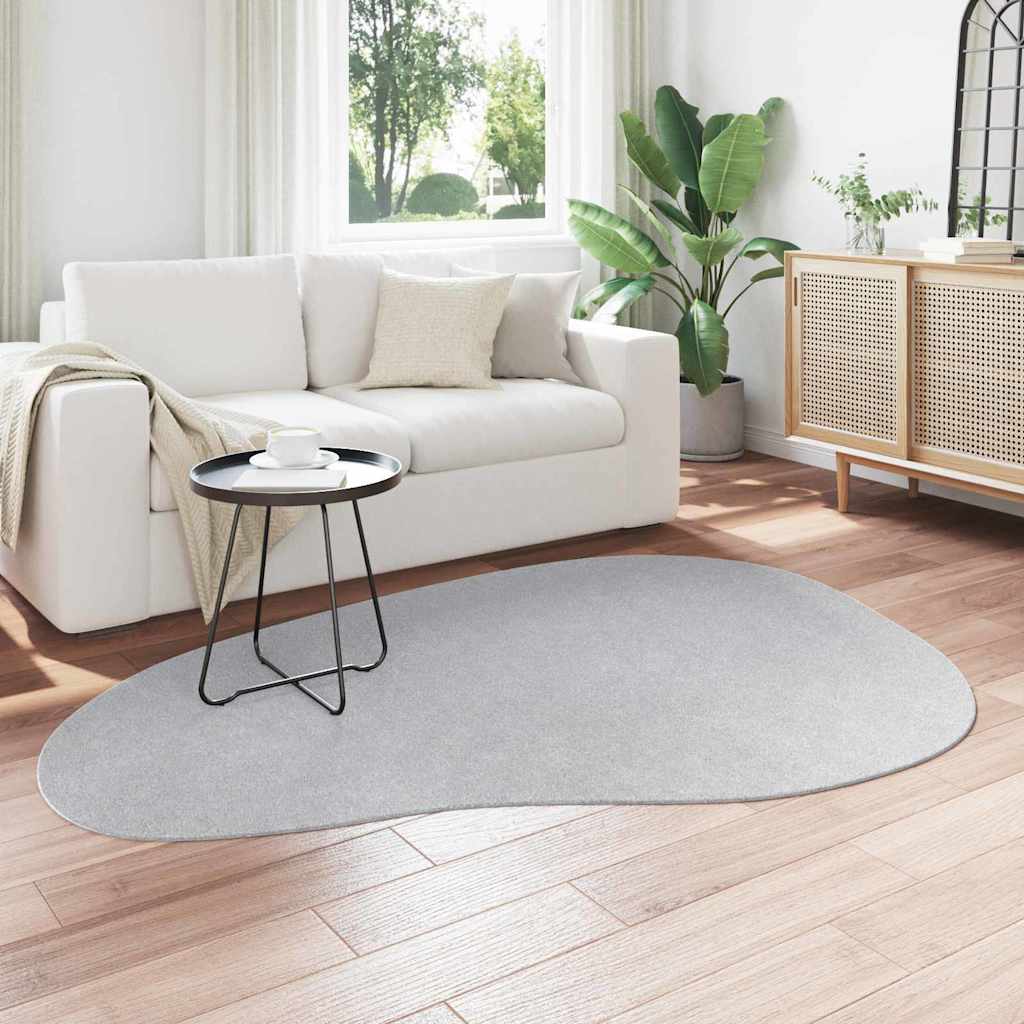 Teppich HUARTE Grau 140 x 200 cm Polyester