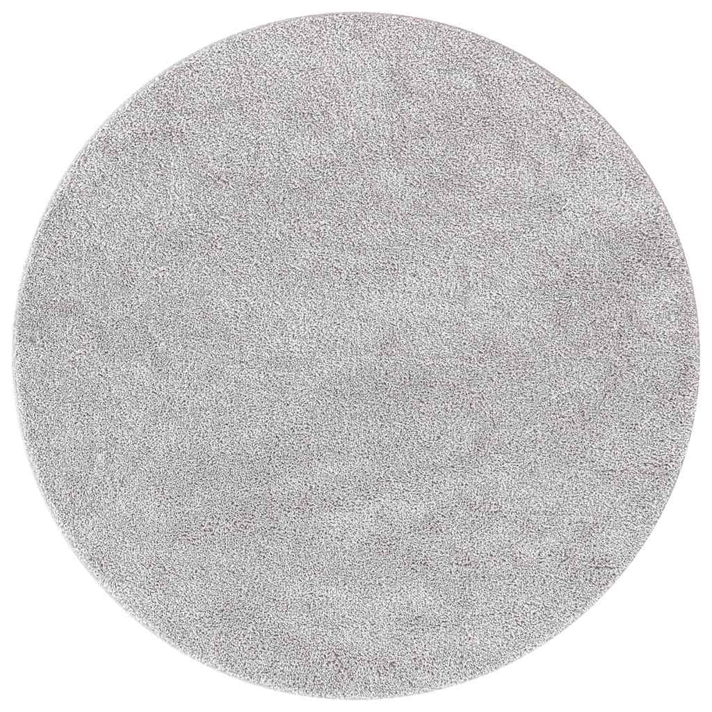 Anti-Rutsch Shaggy Teppich Grau 160 x 160 cm PP
