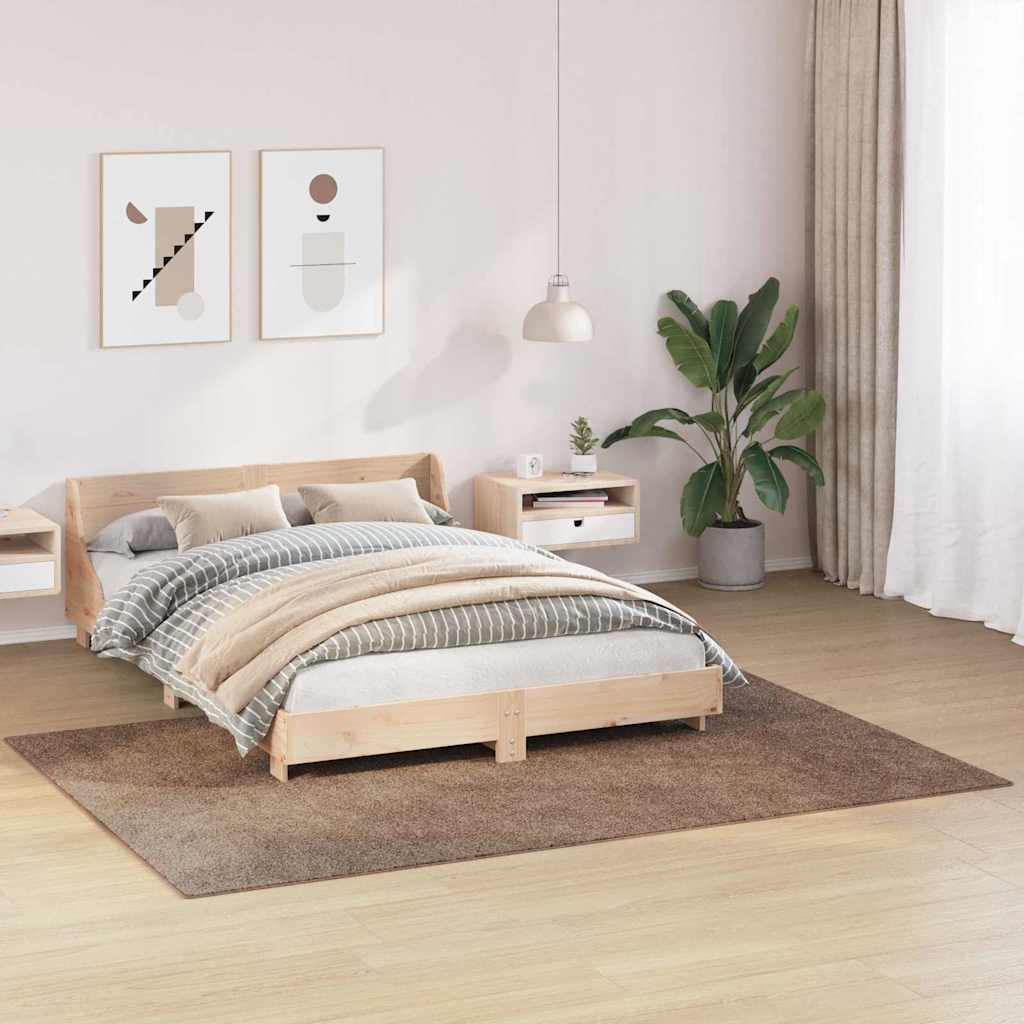 Anti-Rutsch Shaggy Teppich Braun 160 x 230 cm PP
