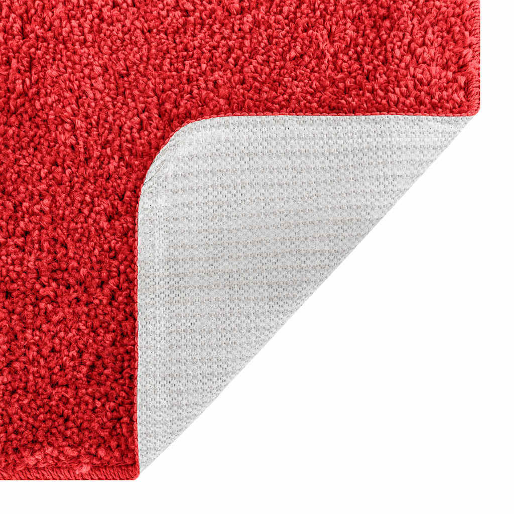 Anti-Rutsch Badematten-Set 3 pcs Rot 50 x 50 cm PP