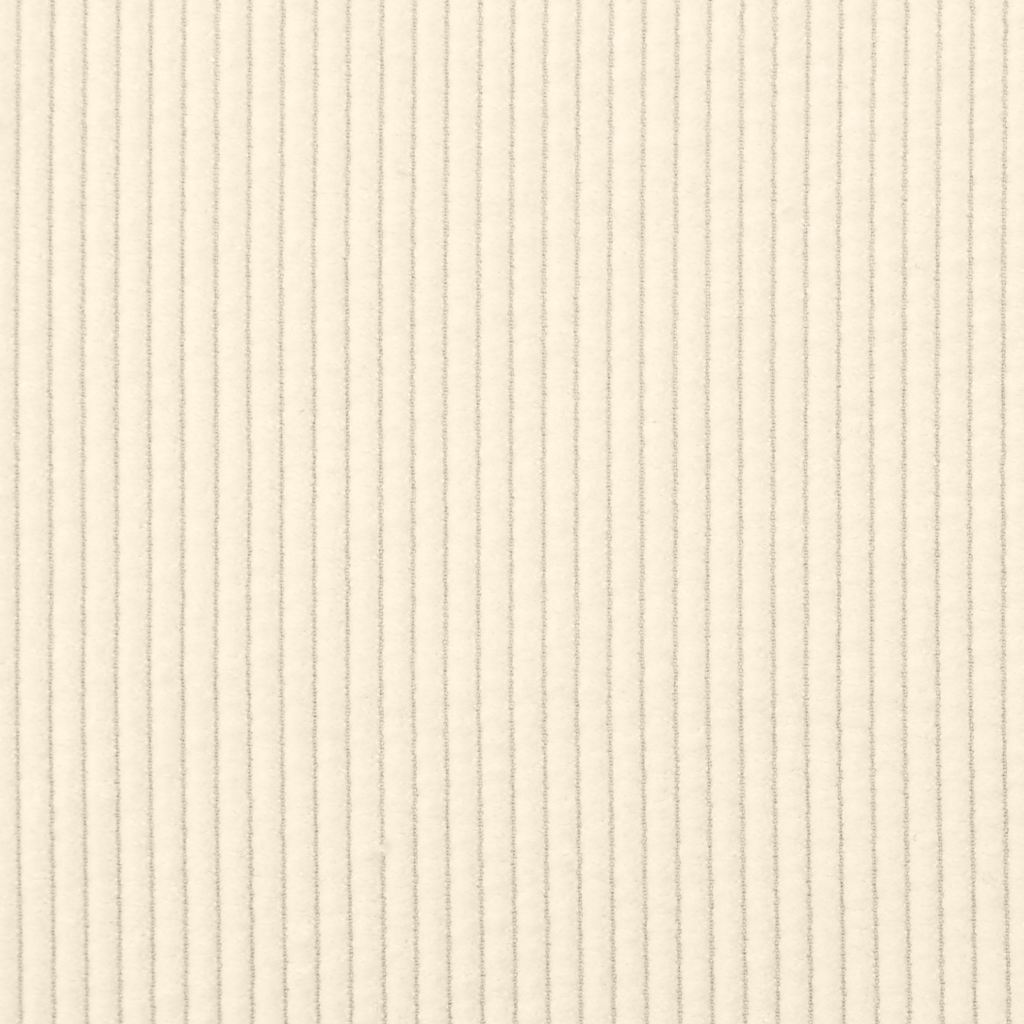 Modulares Sofa mit Fußhocker Kissen Cordstoff Creme