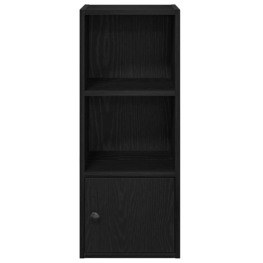 Bücherregal Schwarz Eichen-Optik 31x24x77 cm Holzwerkstoff