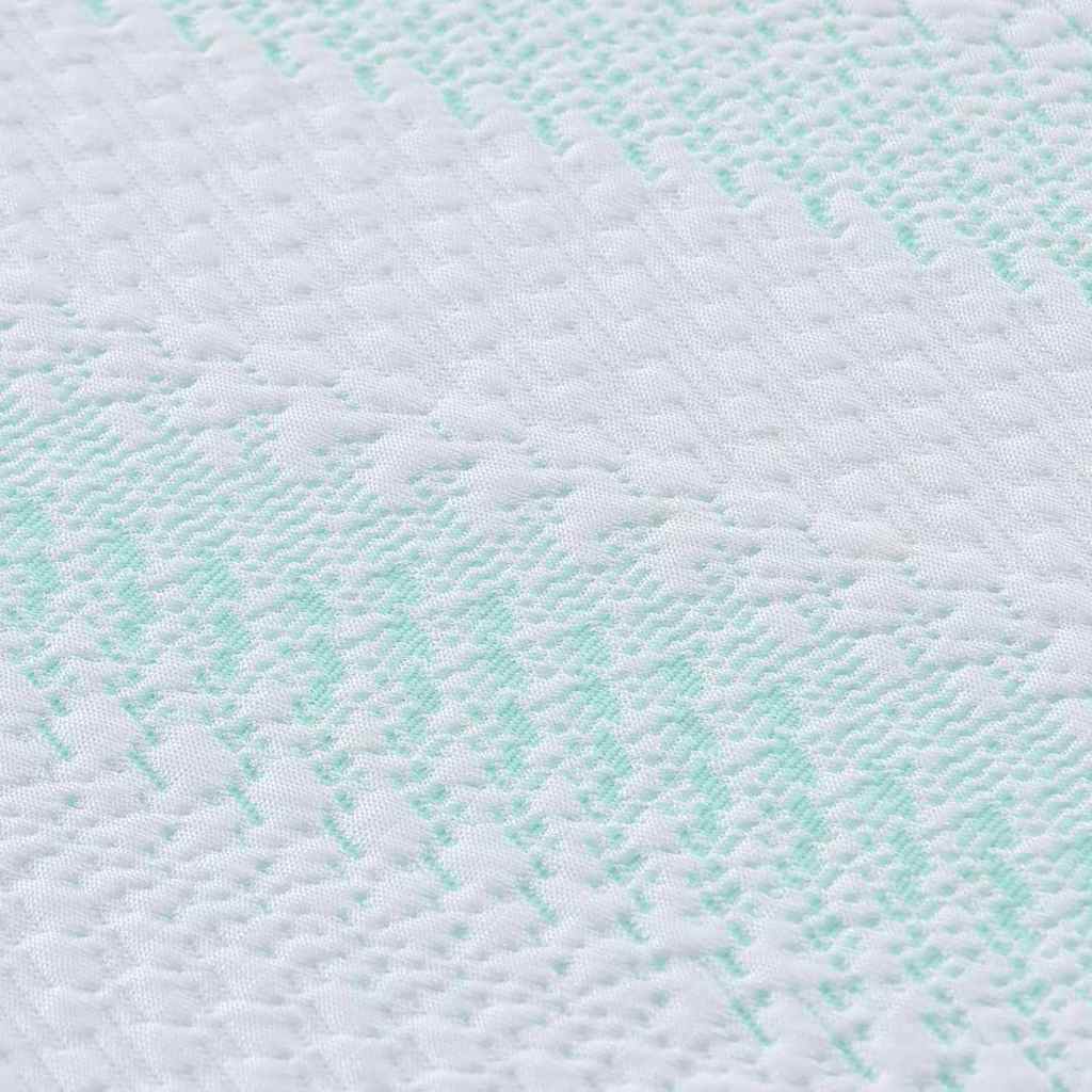 Matratzenpads Weiß und Grün 80 x 200 cm