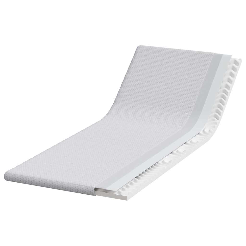 Matratzenpads Weiß 80 x 200 cm 100% Polyester Jacquardstoff