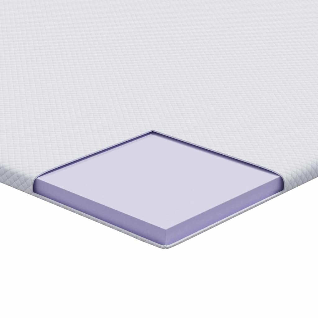 Matratzenpads Weiß 80 x 200 cm 100% Polyester Jacquardstoff
