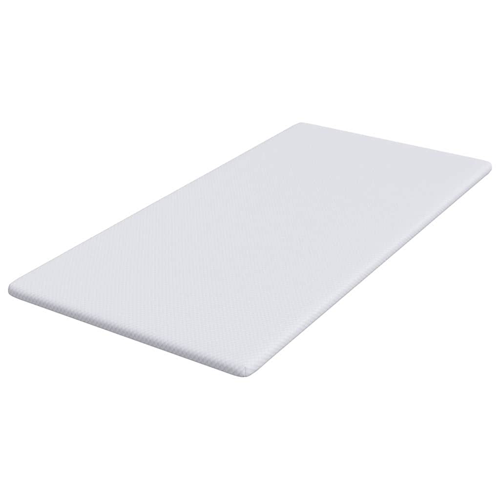 Matratzenpads Weiß 90 x 200 cm 100% Polyester Jacquardstoff