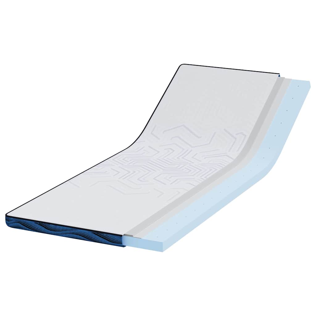 Matratzenpads Weiß und blau 70 x 200 cm Gel-Speicherschaum