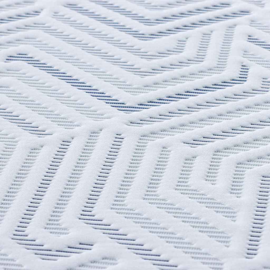 Matratzenpads Weiß und blau 90 x 190 cm Gel-Speicherschaum