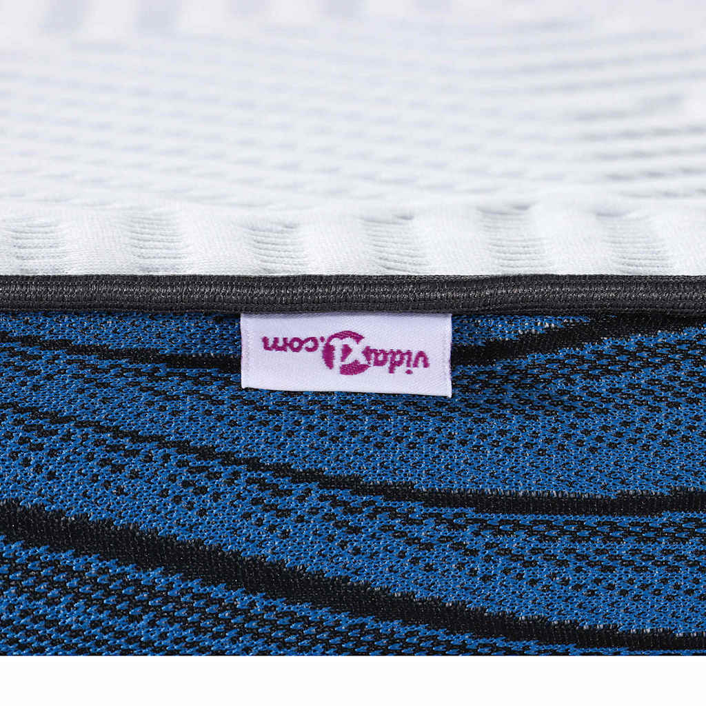 Matratzenpads Weiß und blau 100 x 200 cm Gel-Speicherschaum