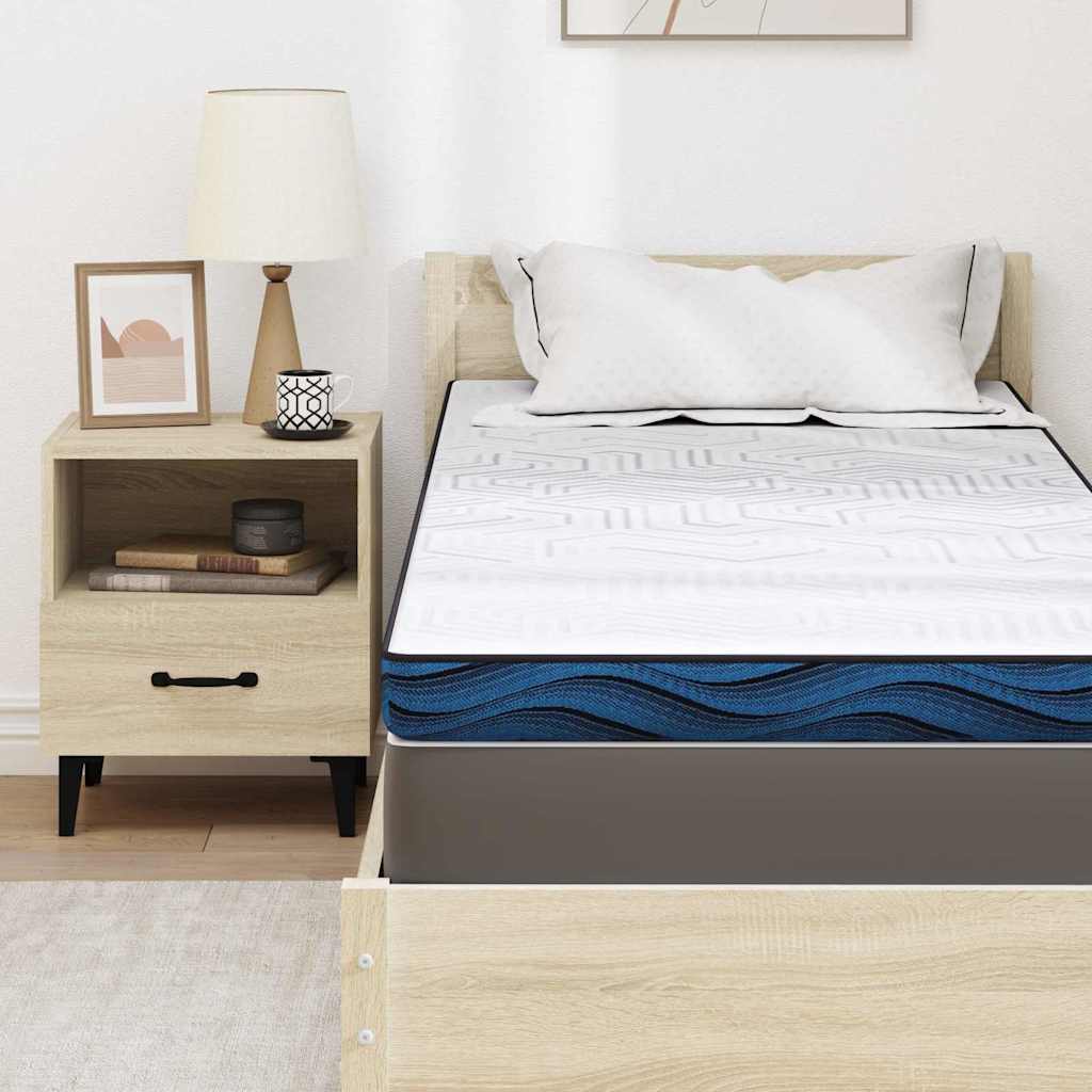 Matratzenpads Weiß und blau 70 x 200 cm Gel-Speicherschaum