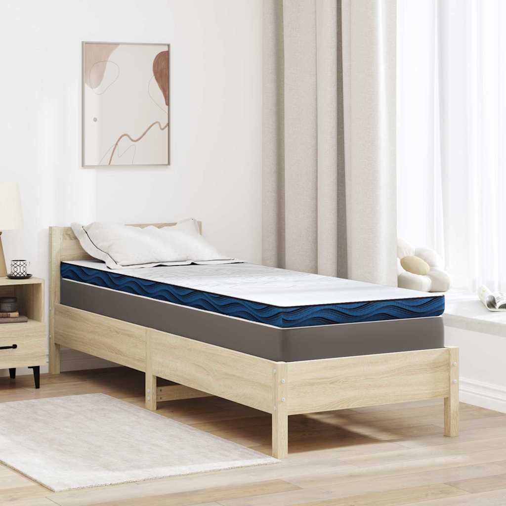 Matratzenpads Weiß und blau 70 x 200 cm Gel-Speicherschaum