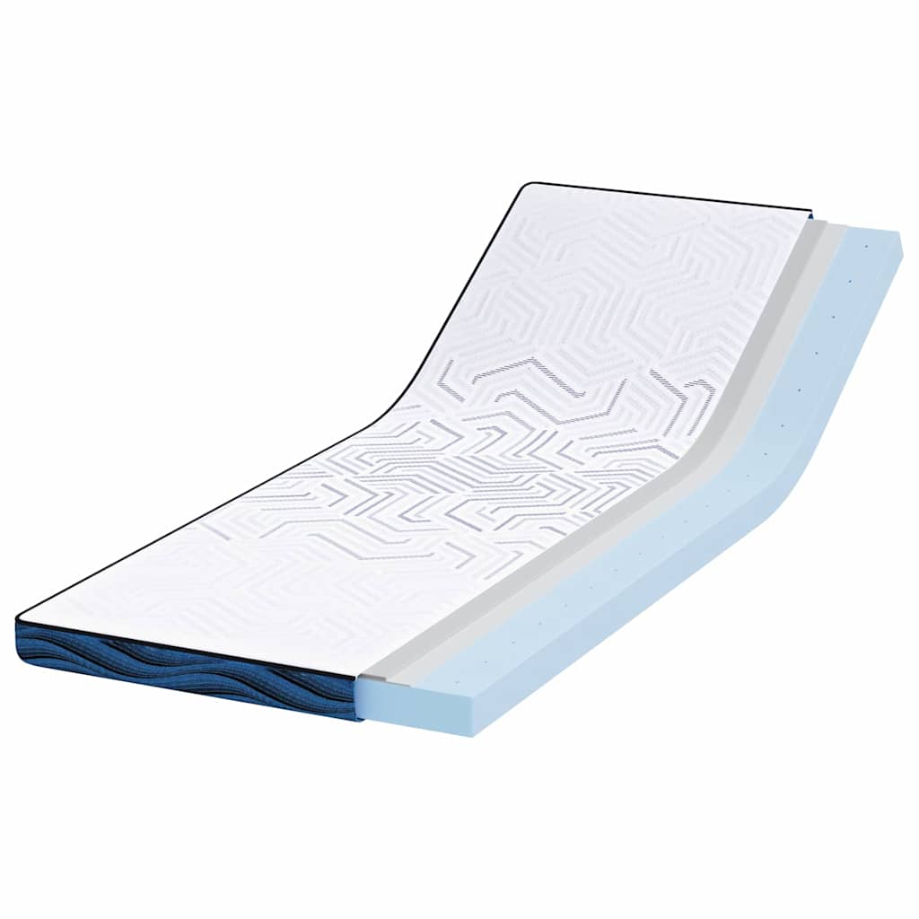 Matratzenpads Weiß und blau 70 x 200 cm Gel-Speicherschaum