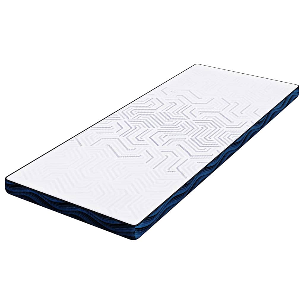 Matratzenpads Weiß und blau 80 x 200 cm Gel-Speicherschaum