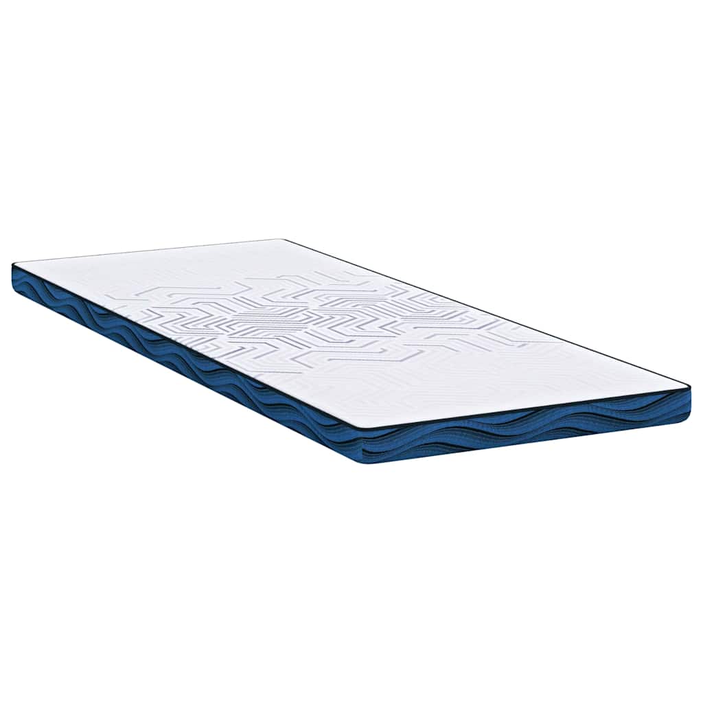Matratzenpads Weiß und blau 80 x 200 cm Gel-Speicherschaum