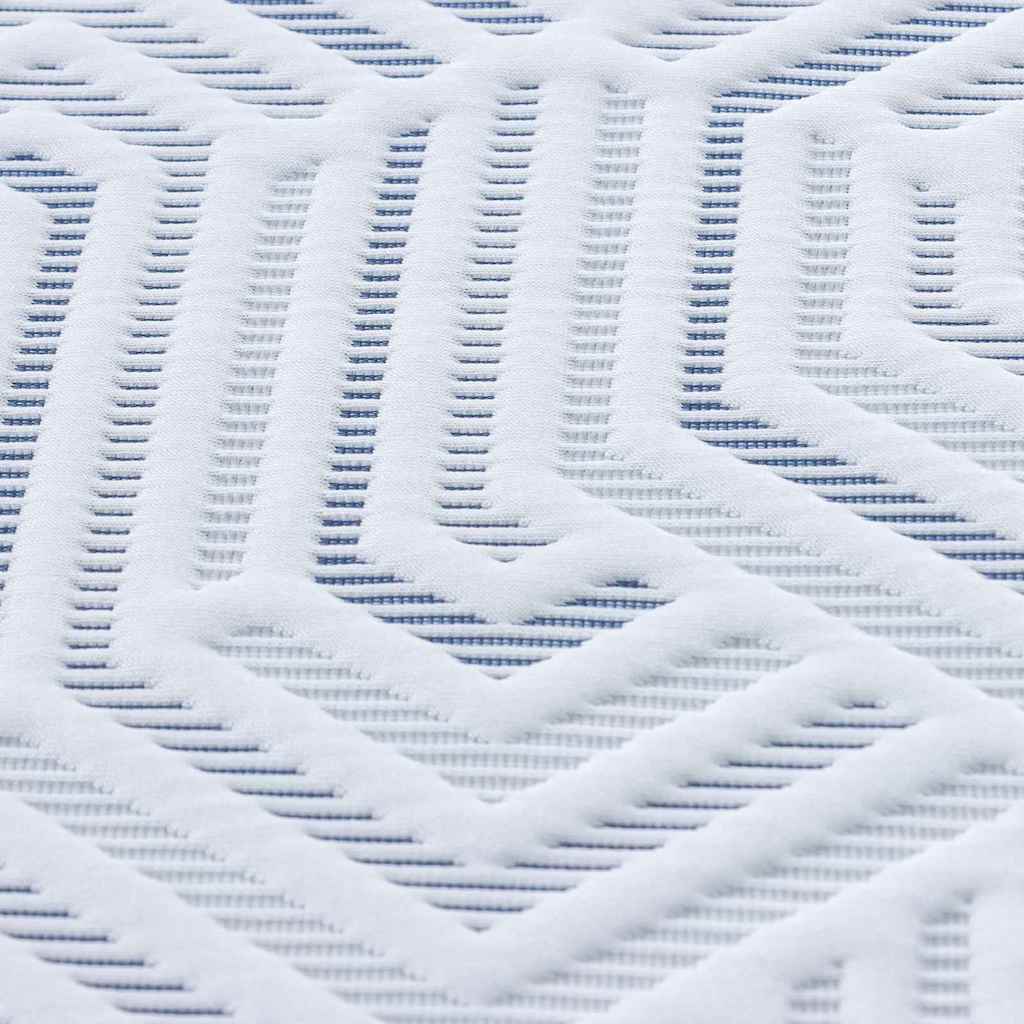 Matratzenpads Weiß und blau 100 x 200 cm Gel-Speicherschaum