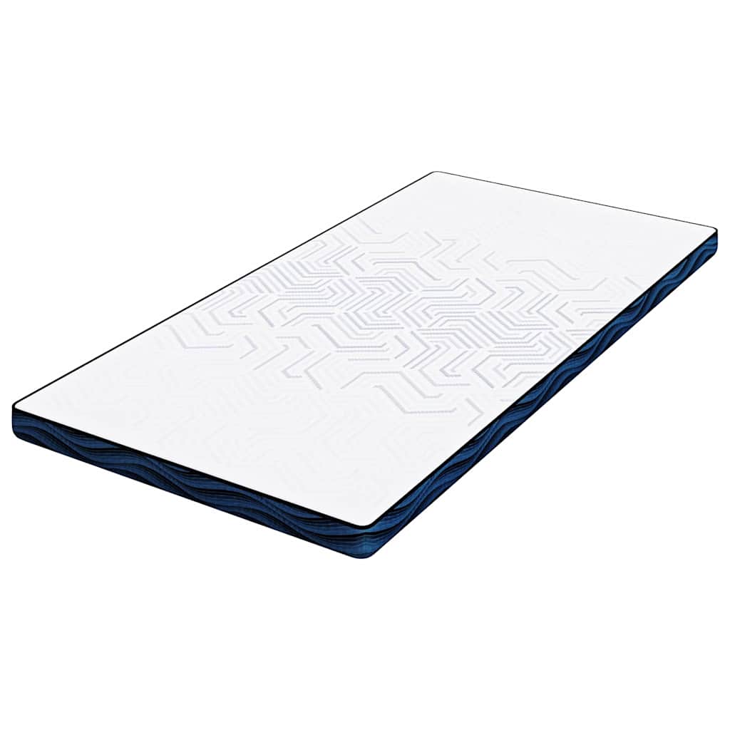 Matratzenpads Weiß und blau 100 x 200 cm Gel-Speicherschaum