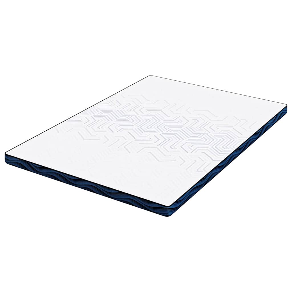 Matratzenpads Weiß und blau 140 x 200 cm Gel-Speicherschaum