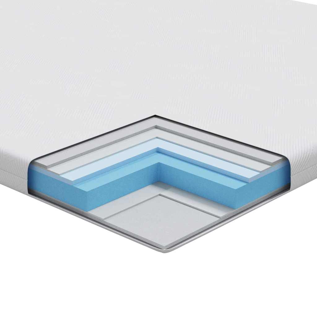 Matratzeauflage Weiß 140 x 190 cm Gel-Speicherschaum