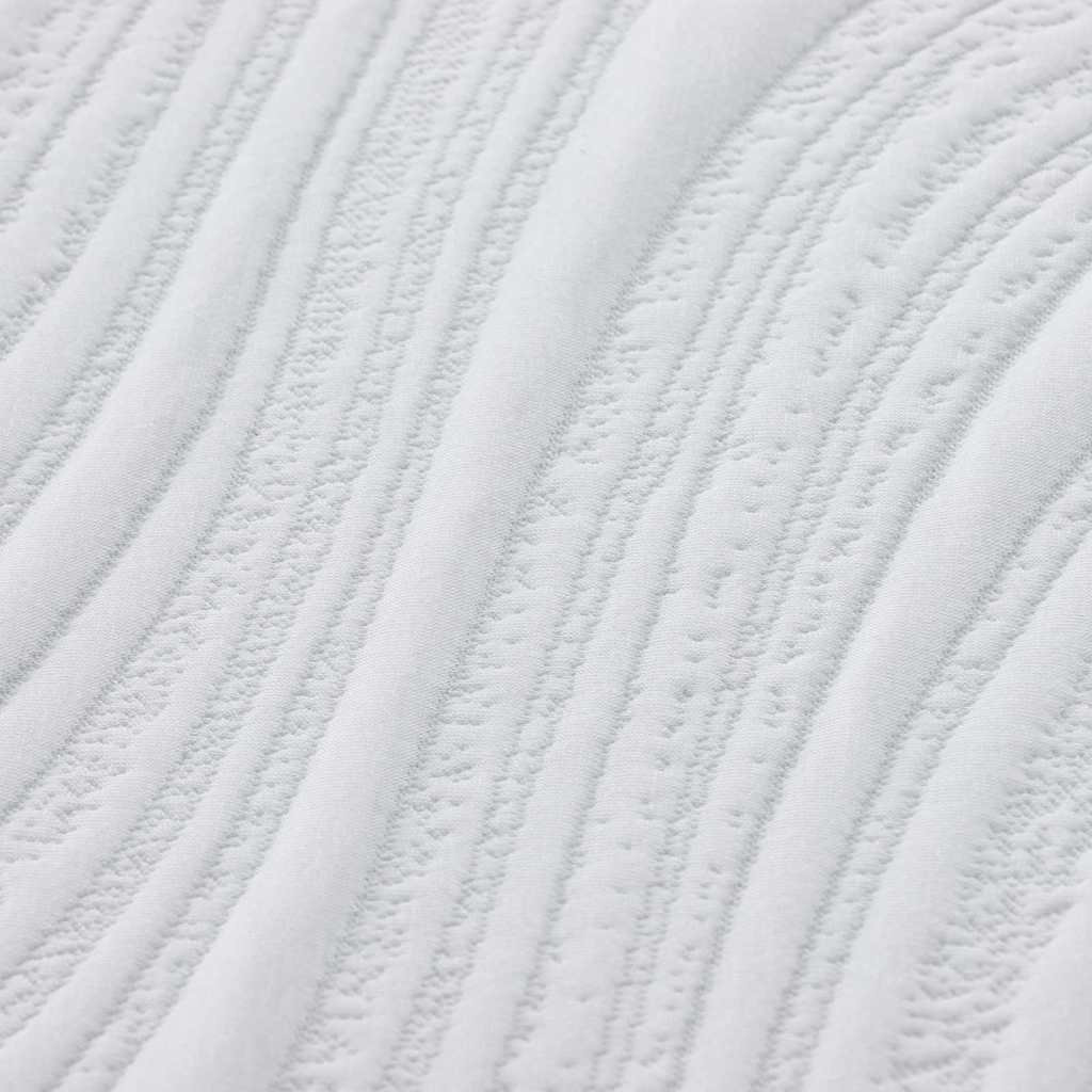 Matratze Weiß und Grau 180 x 200 cm Memory Foam