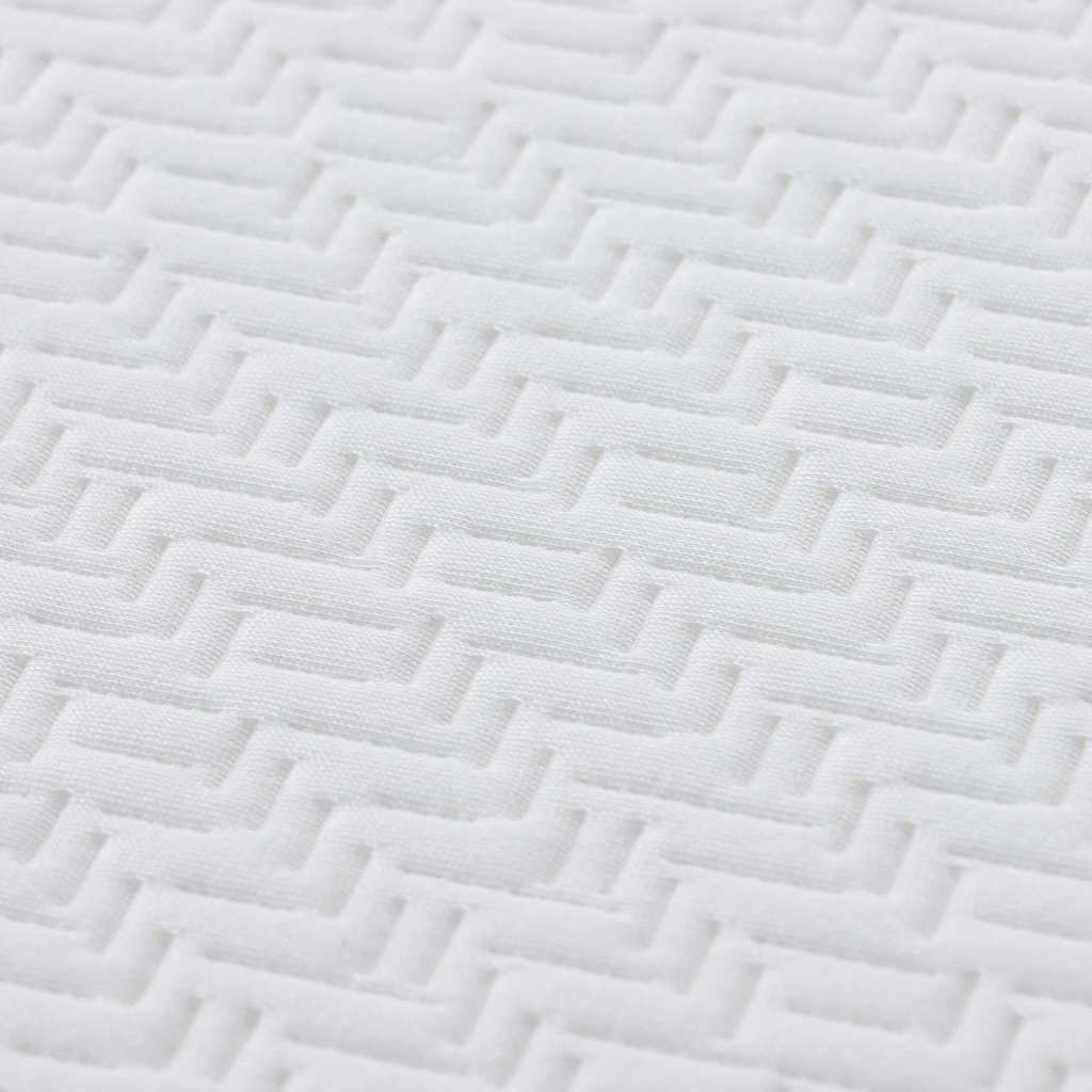 Matratze Weiß und Grau 140 x 190 cm Memory Foam