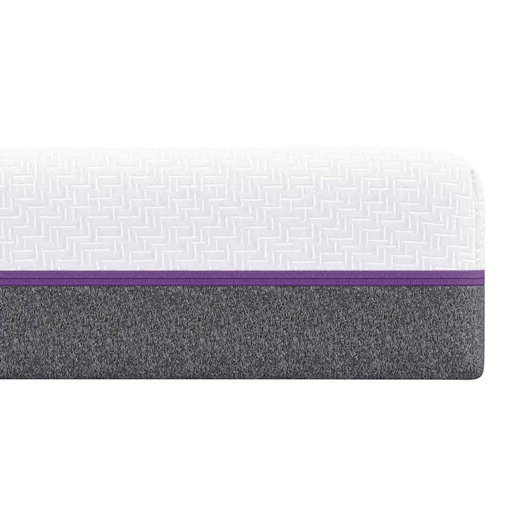Matratze Weiß und Grau 140 x 190 cm Memory Foam