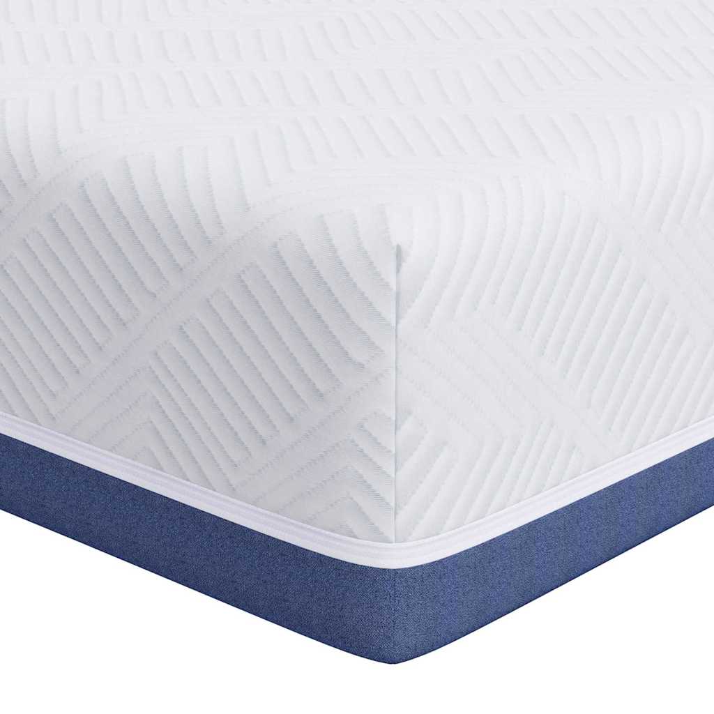 Matratze Weiß und Blau 70 x 200 cm Gel-Speicherschaum