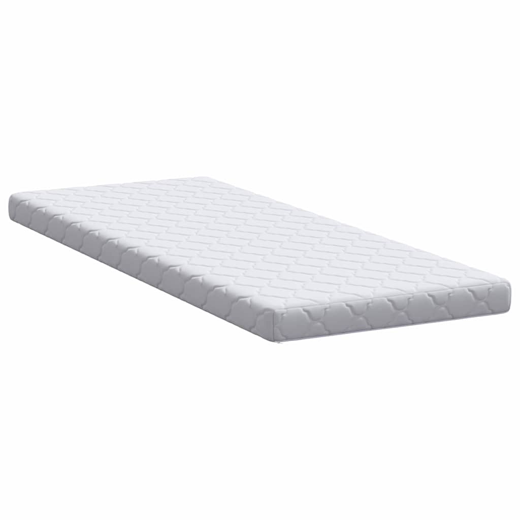 Matratze mit Kokosnusschicht Weiß 200 x 80 cm PU-Schaum