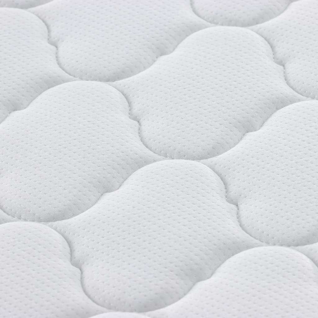 Matratze mit Kokosnusschicht Weiß 200 x 90 cm PU-Schaum
