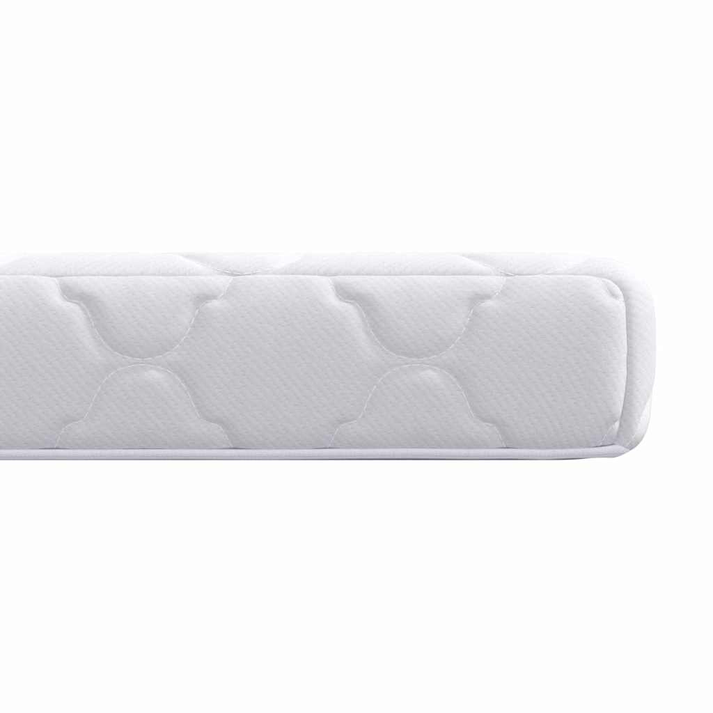Matratze mit Kokosnusschicht Weiß 200 x 90 cm PU-Schaum