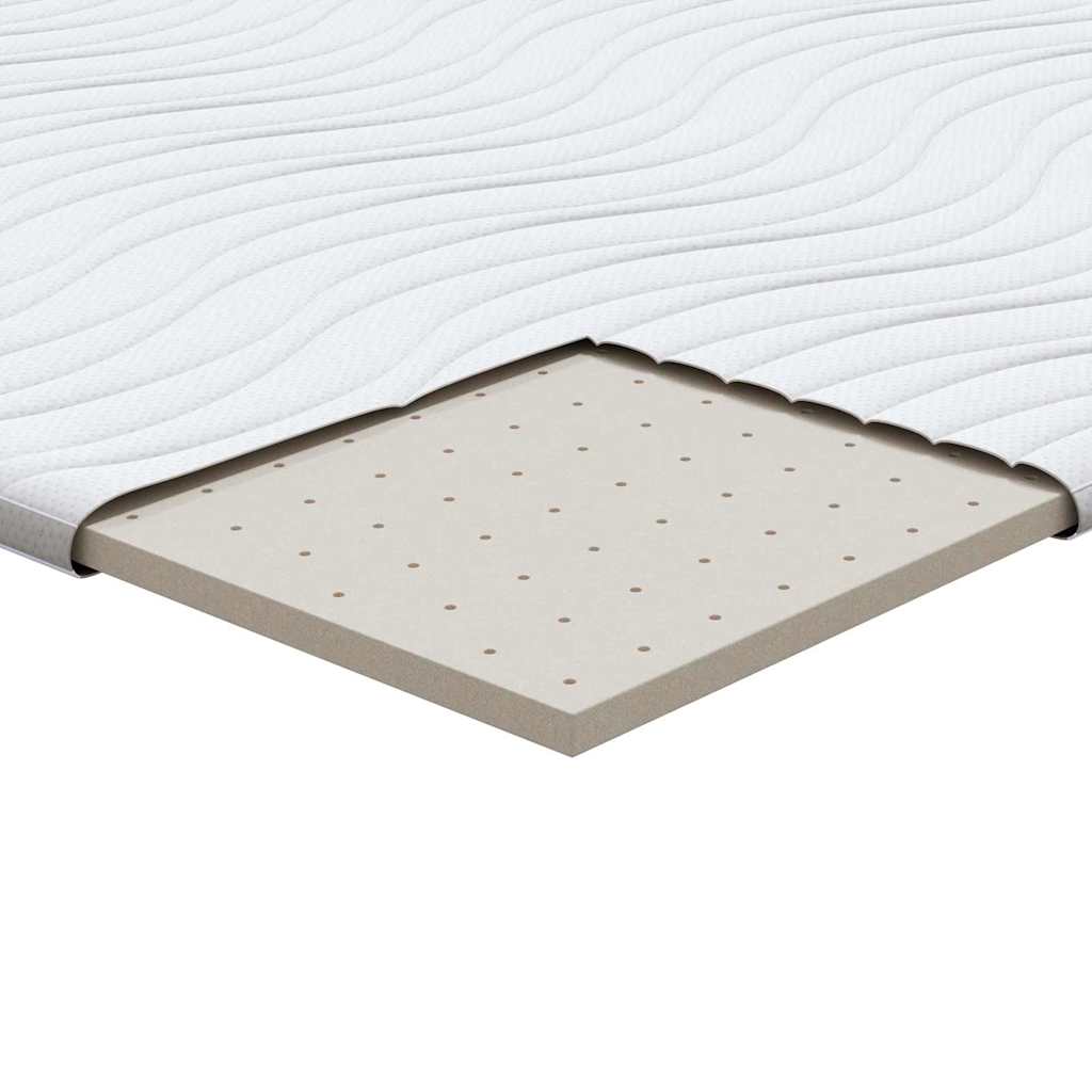 Matratzenpads Weiß 90 x 200 cm Latex