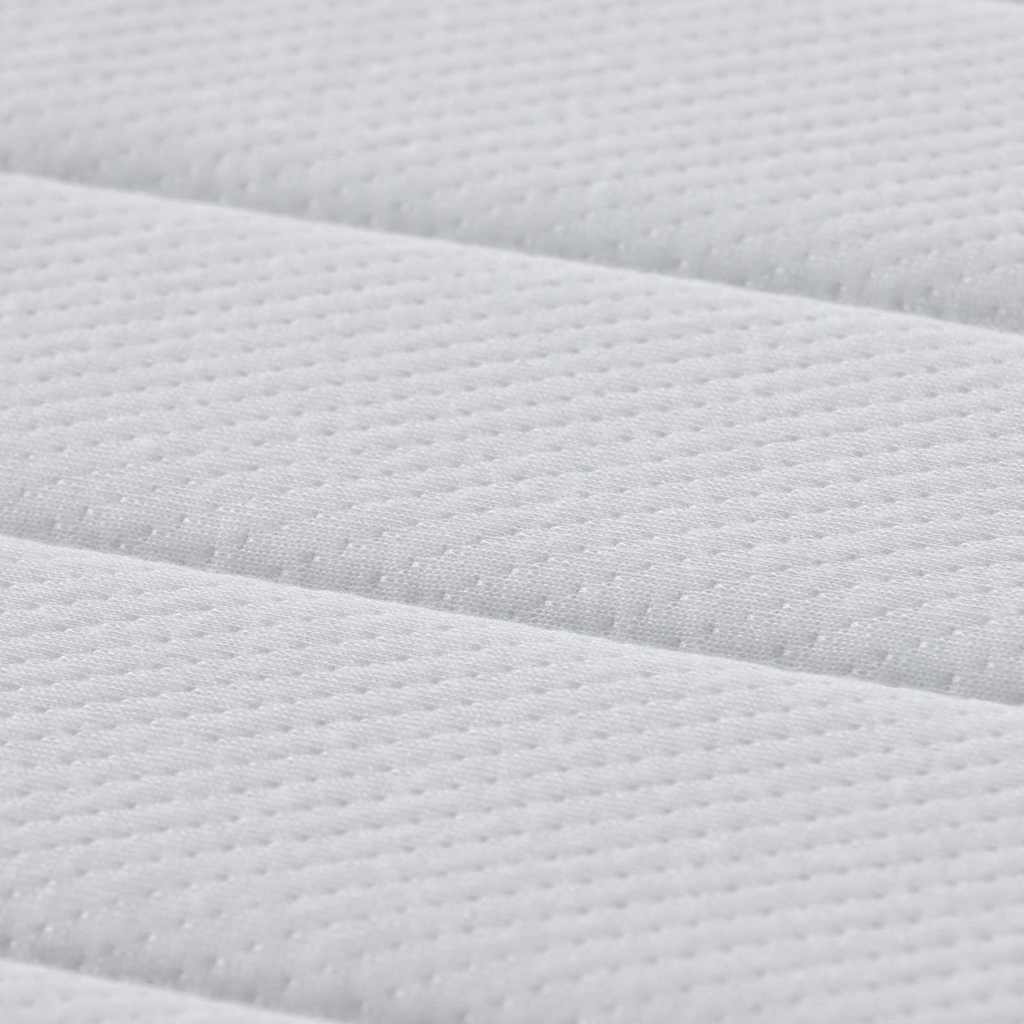Matratze mit Kokosnusschicht Weiß 70 x 200 cm Taschenfeder