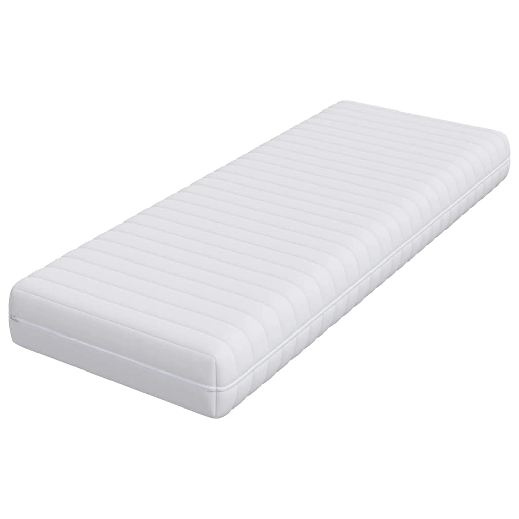 Matratze mit Kokosnusschicht Weiß 70 x 200 cm Taschenfeder