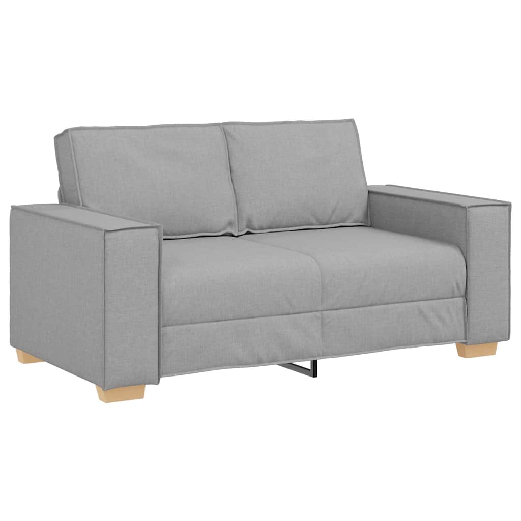 Sofa Set mit Kissen 3 pcs Grau 220 x 78 x 84 cm Stoff