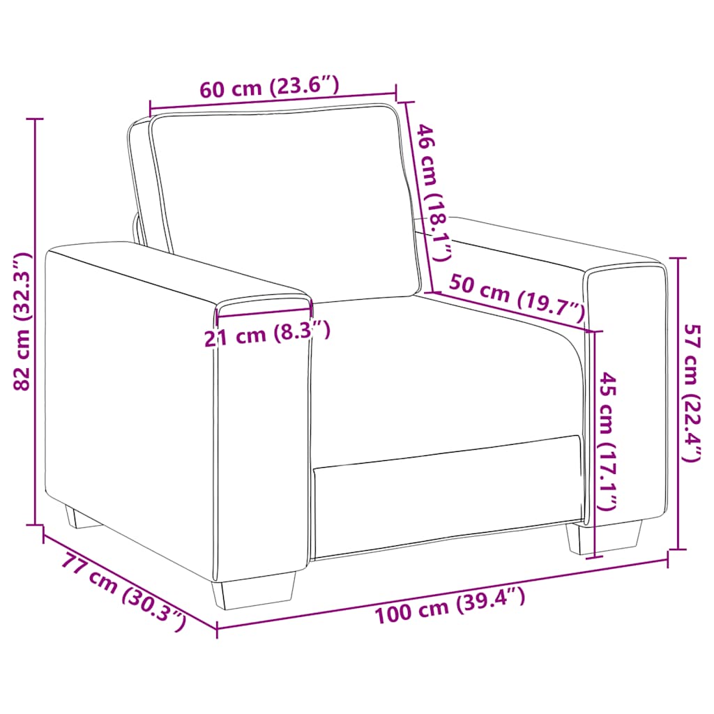 3-teiliges Sofa-Set mit Kissen, taupefarbener Stoff