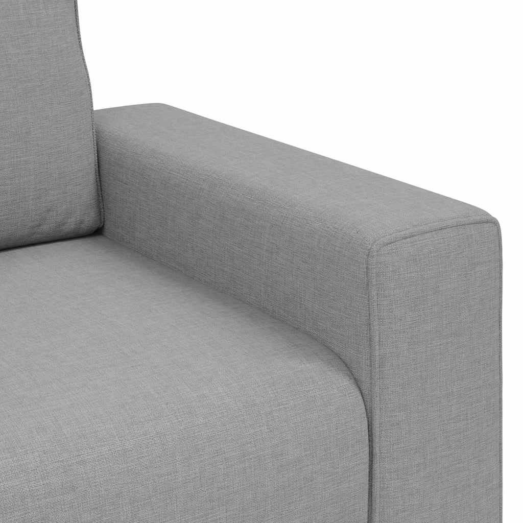 2-teiliges Sofa-Set mit Kissen, wolkengrauer Stoff