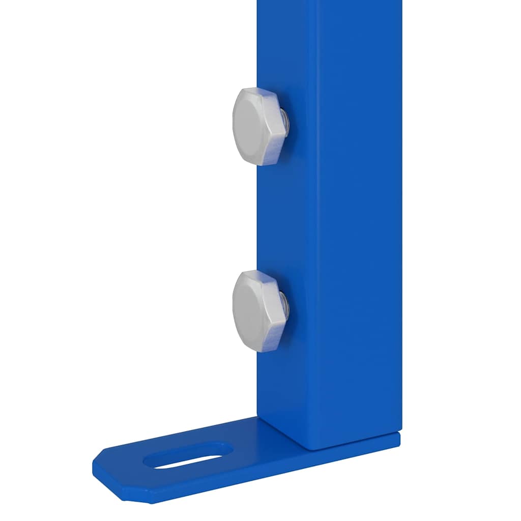 Badezimmer Wandstütze Blau 50 x 17.5 x 136 cm Stahl