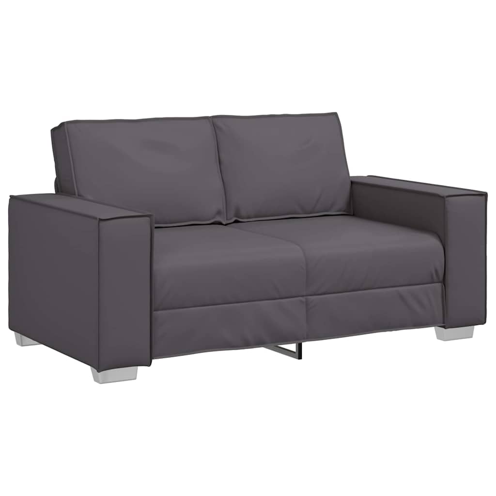 Sofasessel mit Kissen Grau 160 x 78 x 84 cm Kunstleder